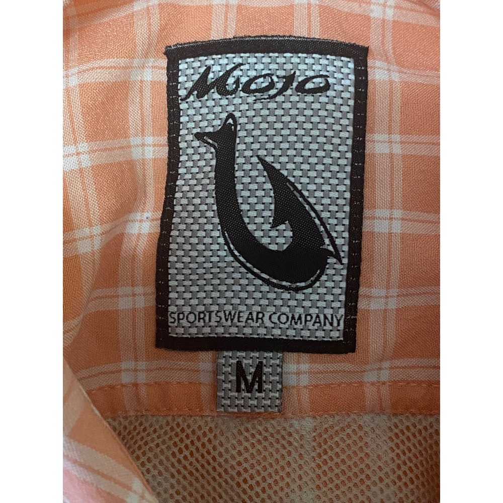 Mojo Sportswear Plaid Fishing Shirt Long Sleeve‎ Button Up Casual Medium - Picture 3 of 7